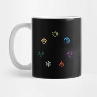 Genshin Impact Elemental Symbol Polygon Mug